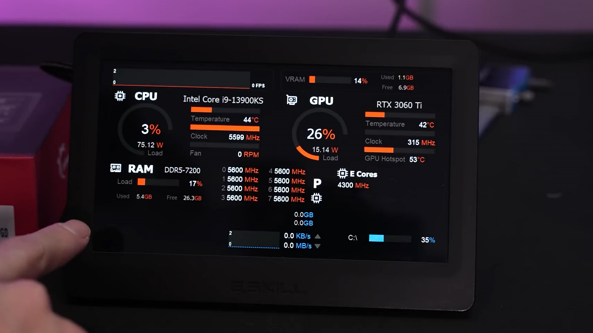 Amazon.com: G.SKILL WigiDash PC Command Panel - 7 inch Touch